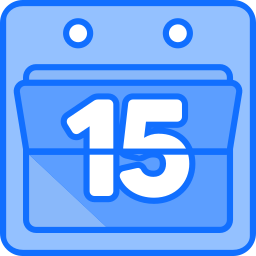 Calendar date icon