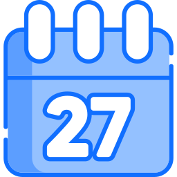 Calendar date icon