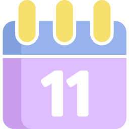 Calendar date icon