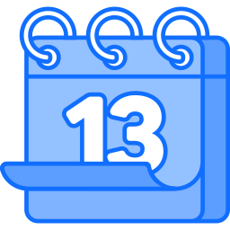 Calendar date icon