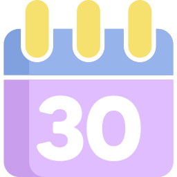 Calendar date icon