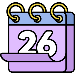 Calendar date icon