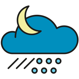 Night snow icon