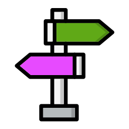 panneau de signalisation Icône