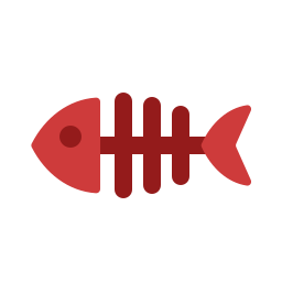 Fish bone icon