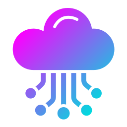 Cloud hosting icon