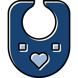 Baby bib icon