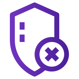 No protection icon