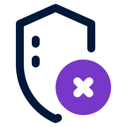 No protection icon