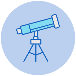 télescope Icône