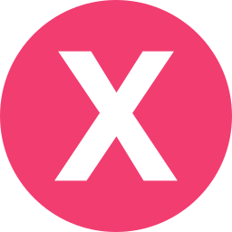 Letter x icon