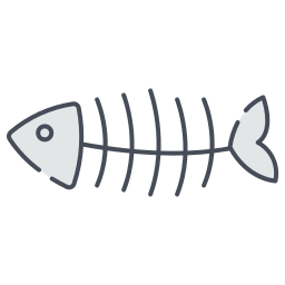 Fish bone icon