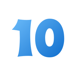 Number 10 icon