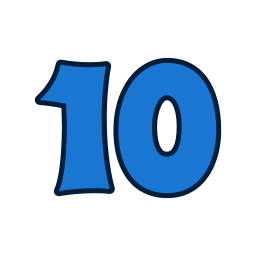 Number 10 icon