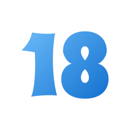 Number 18 icon