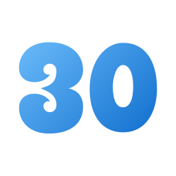 número 30 Ícone