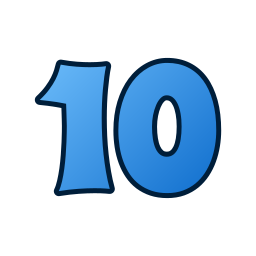 Number 10 icon