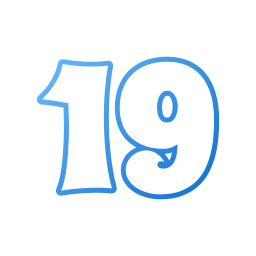 número 19 Ícone