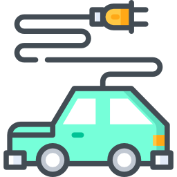 Electric car icon