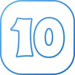 Number 10 icon