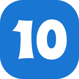 Number 10 icon