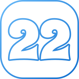 número 22 Ícone