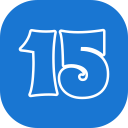 Number 15 icon