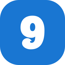 numéro 9 Icône