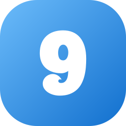 Number 9 icon