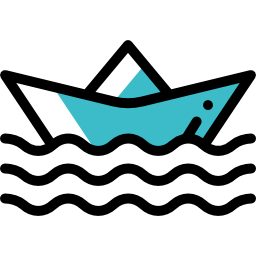 Paper boat icon