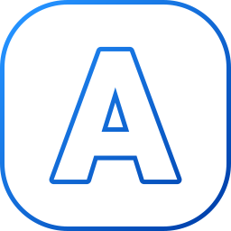 Letter A icon