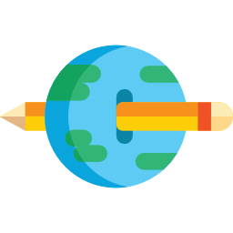 Earth grid icon