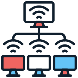 informatique en cluster Icône