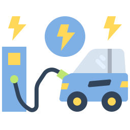 elektrische auto icoon