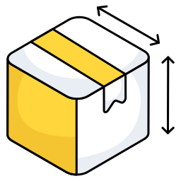 Parcel size icon