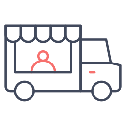 Bakery truck icon