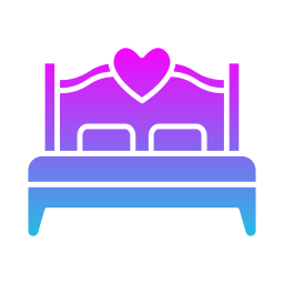 cama de casal Ícone