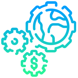 Économie mondiale Icône