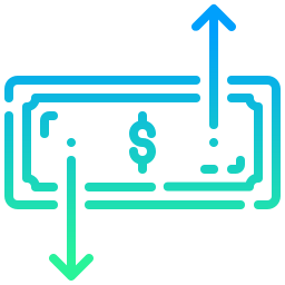 flux d'argent Icône