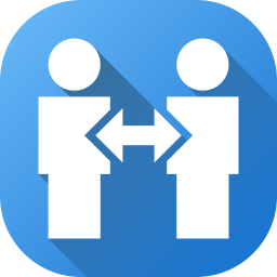 People arrows left right icon