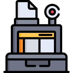 Cashier machine icon