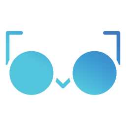 Eye glasses icon