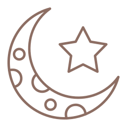 Crescent moon icon