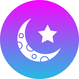 Crescent moon icon