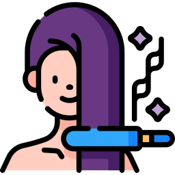 Hair straightener icon