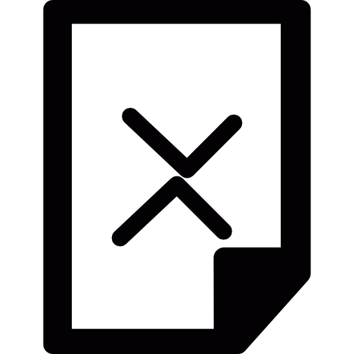 Delete file  icon