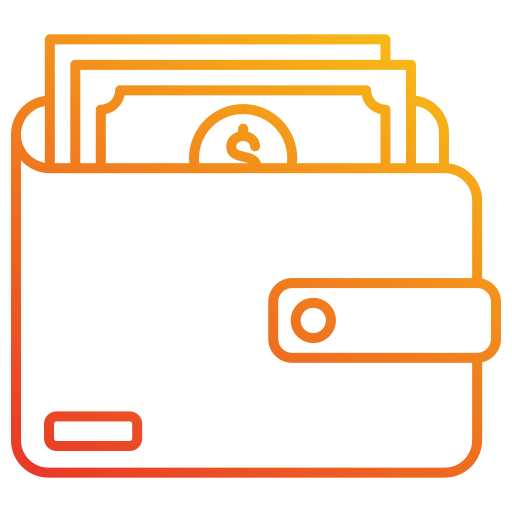 Wallet Generic gradient outline icon