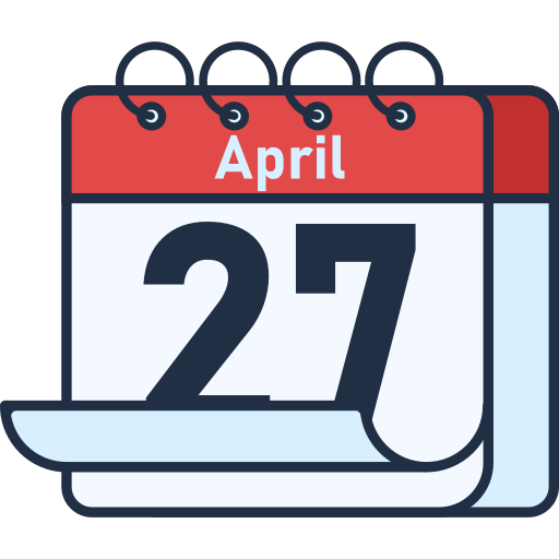 April 27 Generic color lineal-color icon