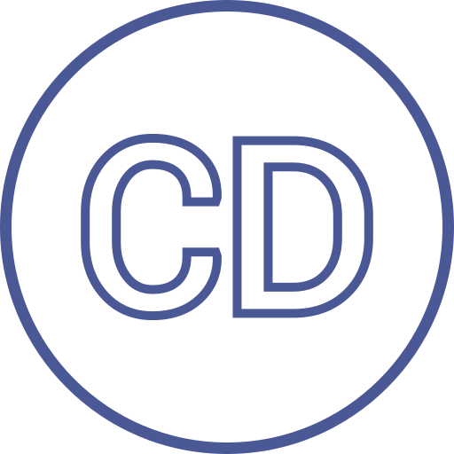 cd Generic color outline icon