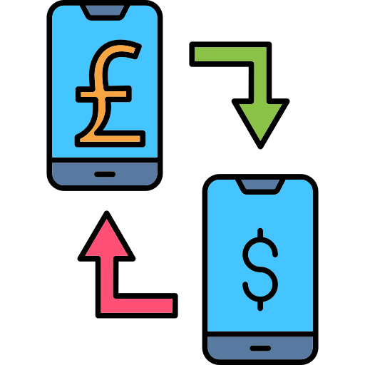 Exchange Generic color lineal-color icon